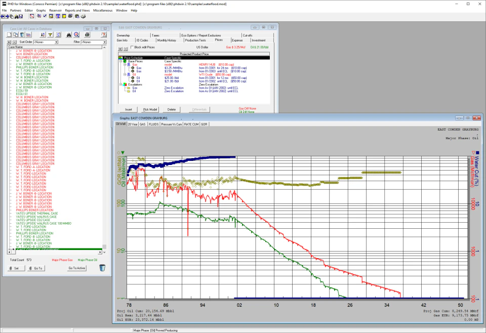 screenshot of PHDWin