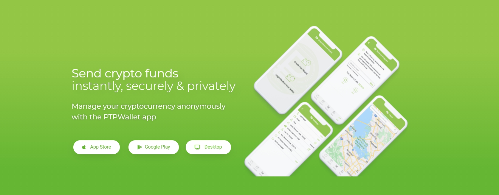 screenshot of PTPWallet