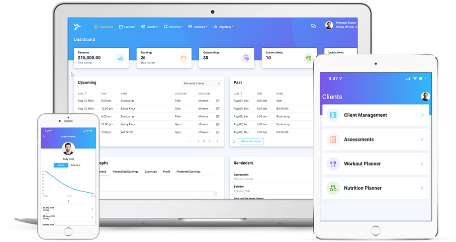 screenshot of PTminder