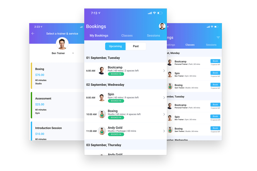 screenshot of PTminder