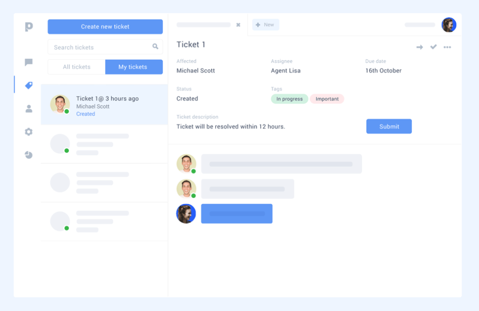screenshot of Paldesk