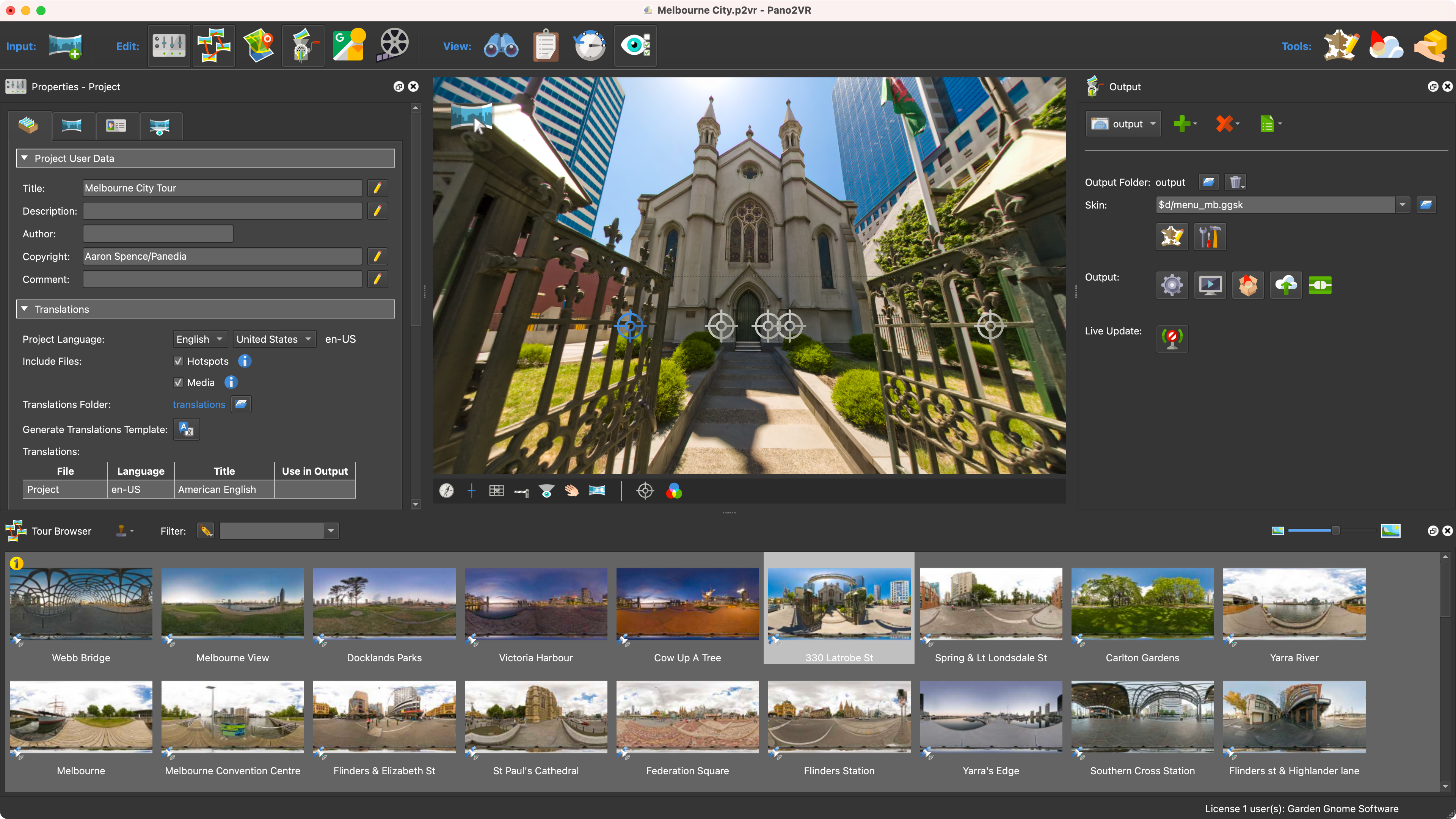 screenshot of Pano2VR