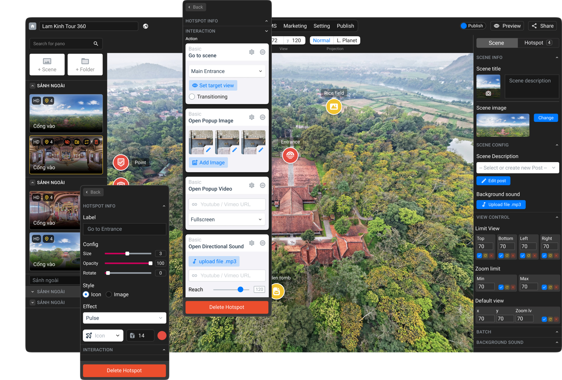 screenshot of Panoee