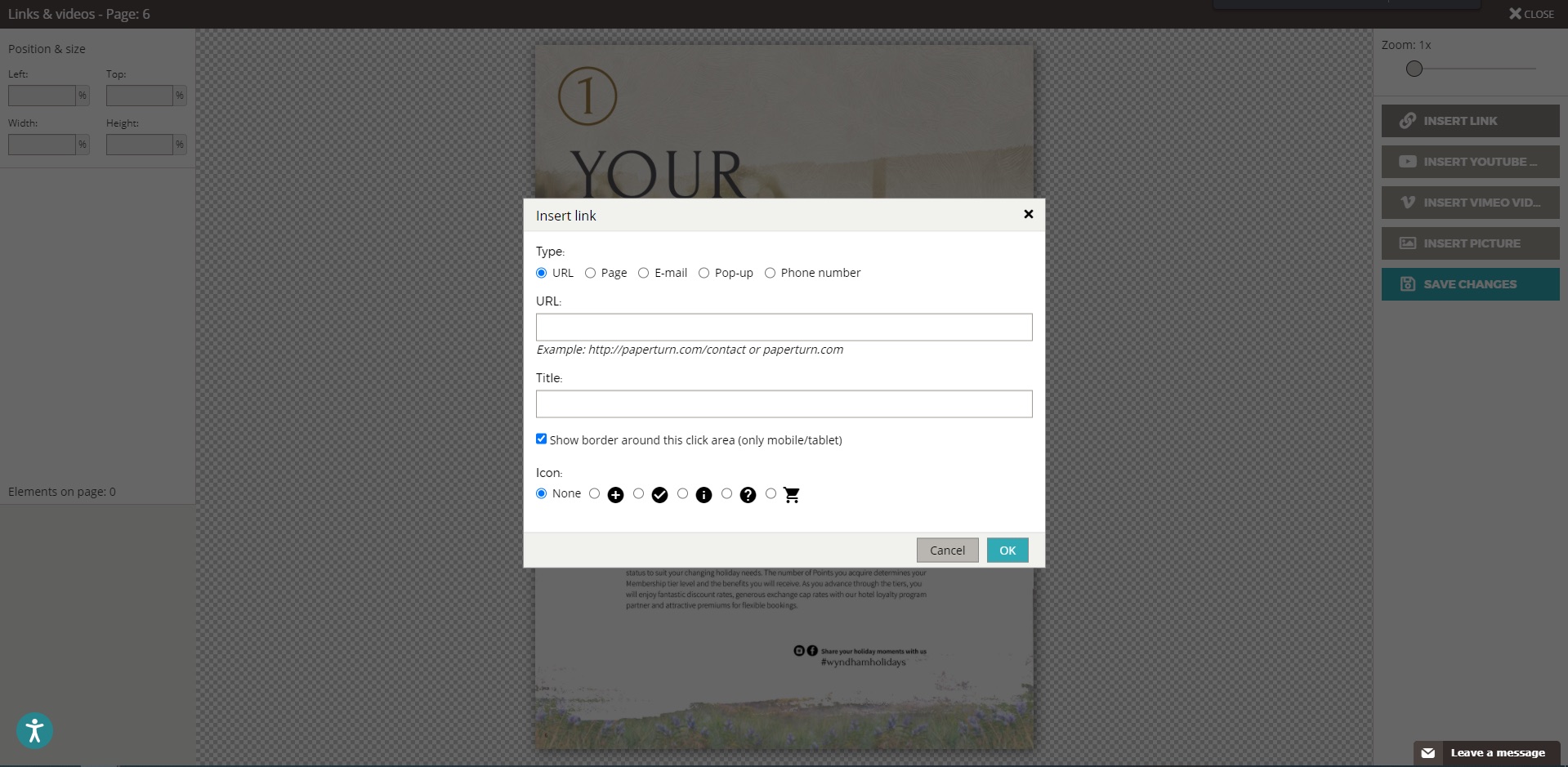 screenshot of Paperturn