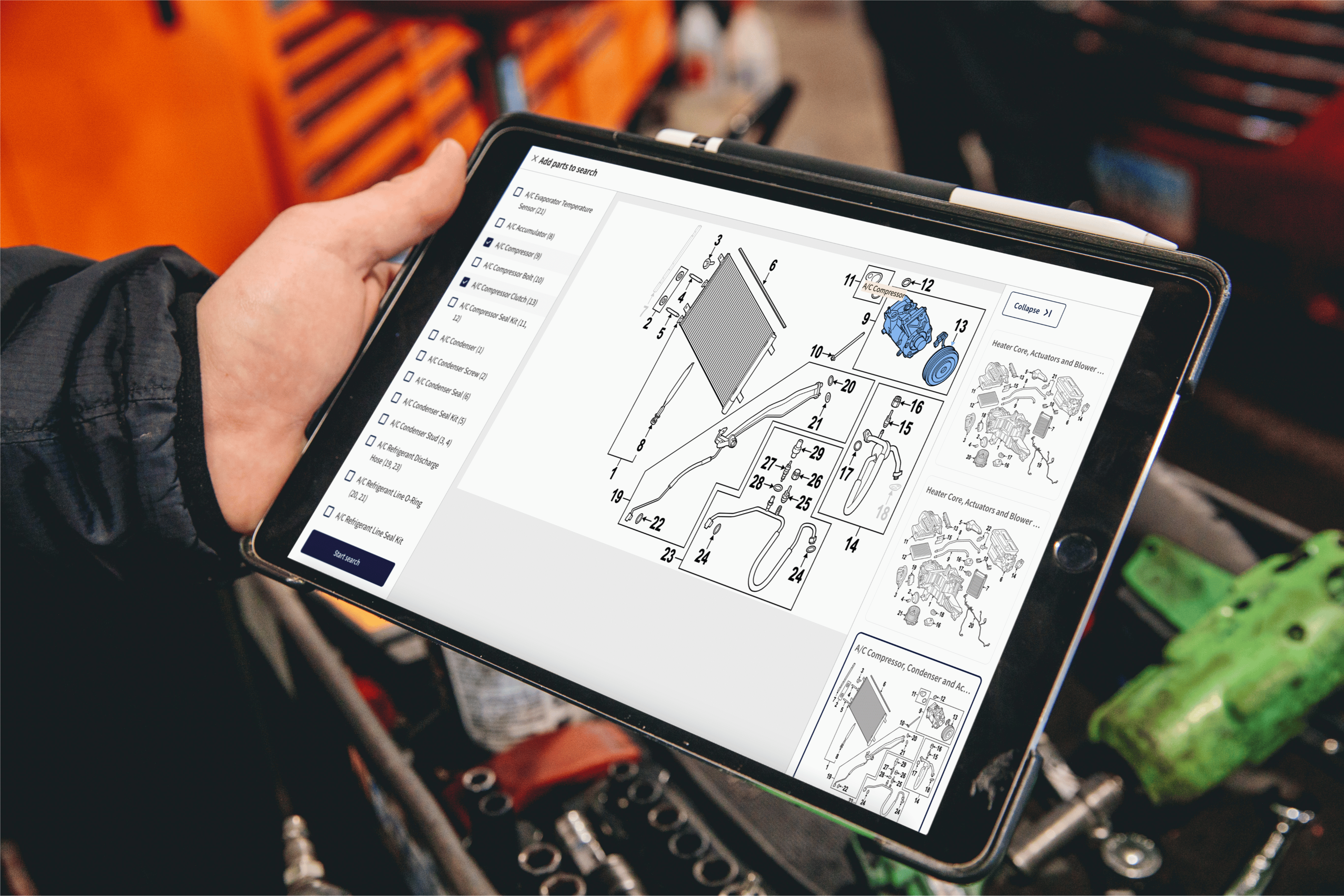 screenshot of PartsTech