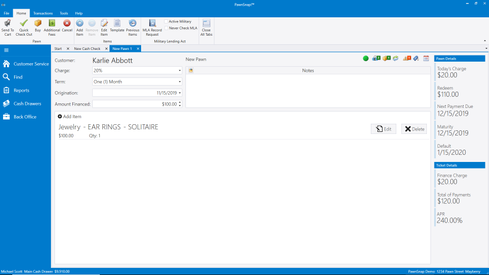 screenshot of PawnSnap