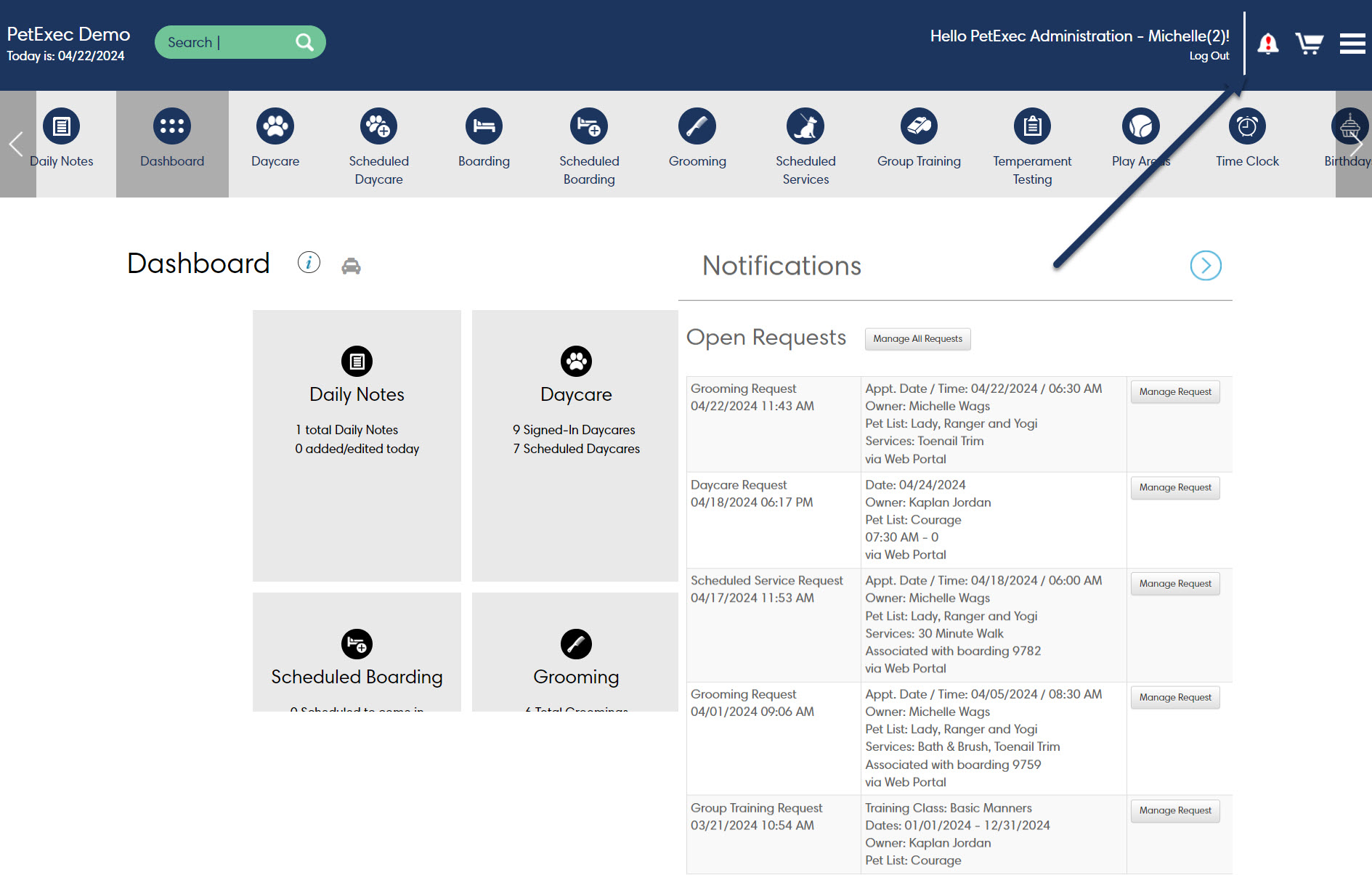 screenshot of PetExec