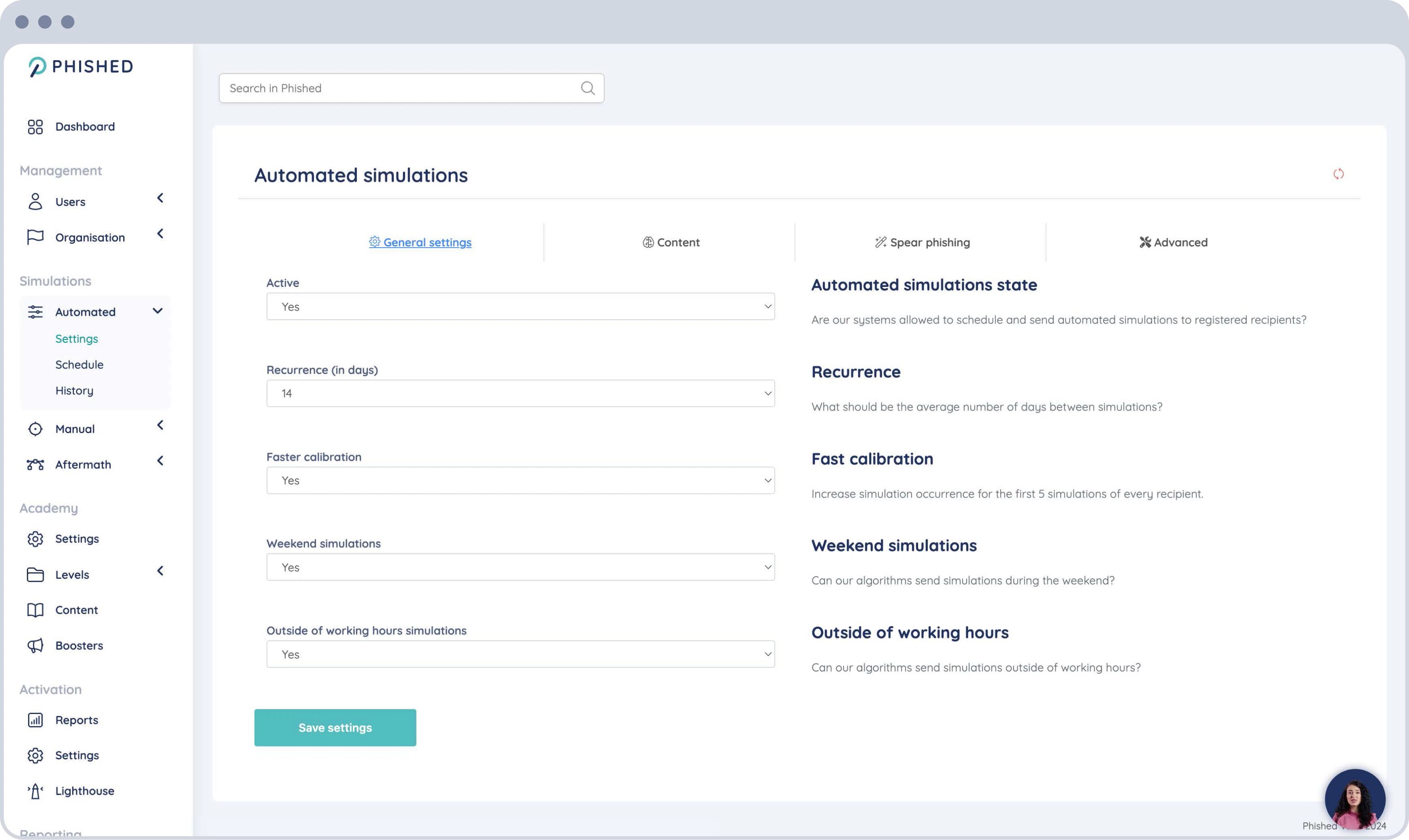 screenshot of Phished
