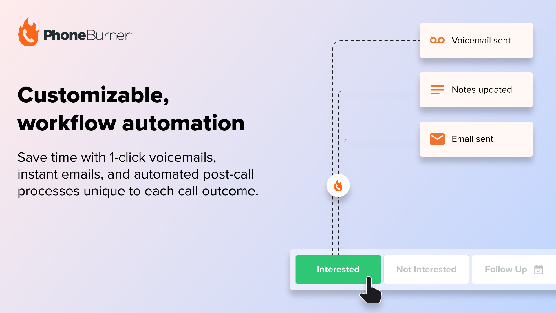 screenshot of PhoneBurner