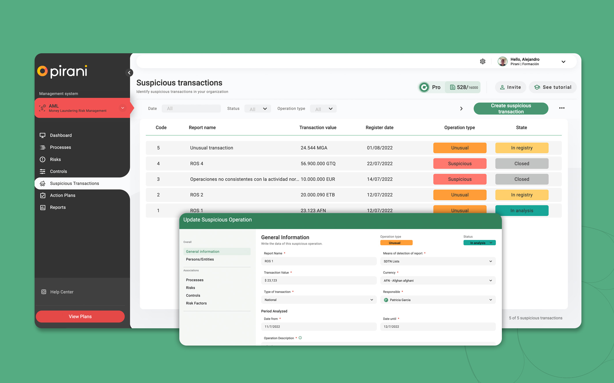 screenshot of Pirani