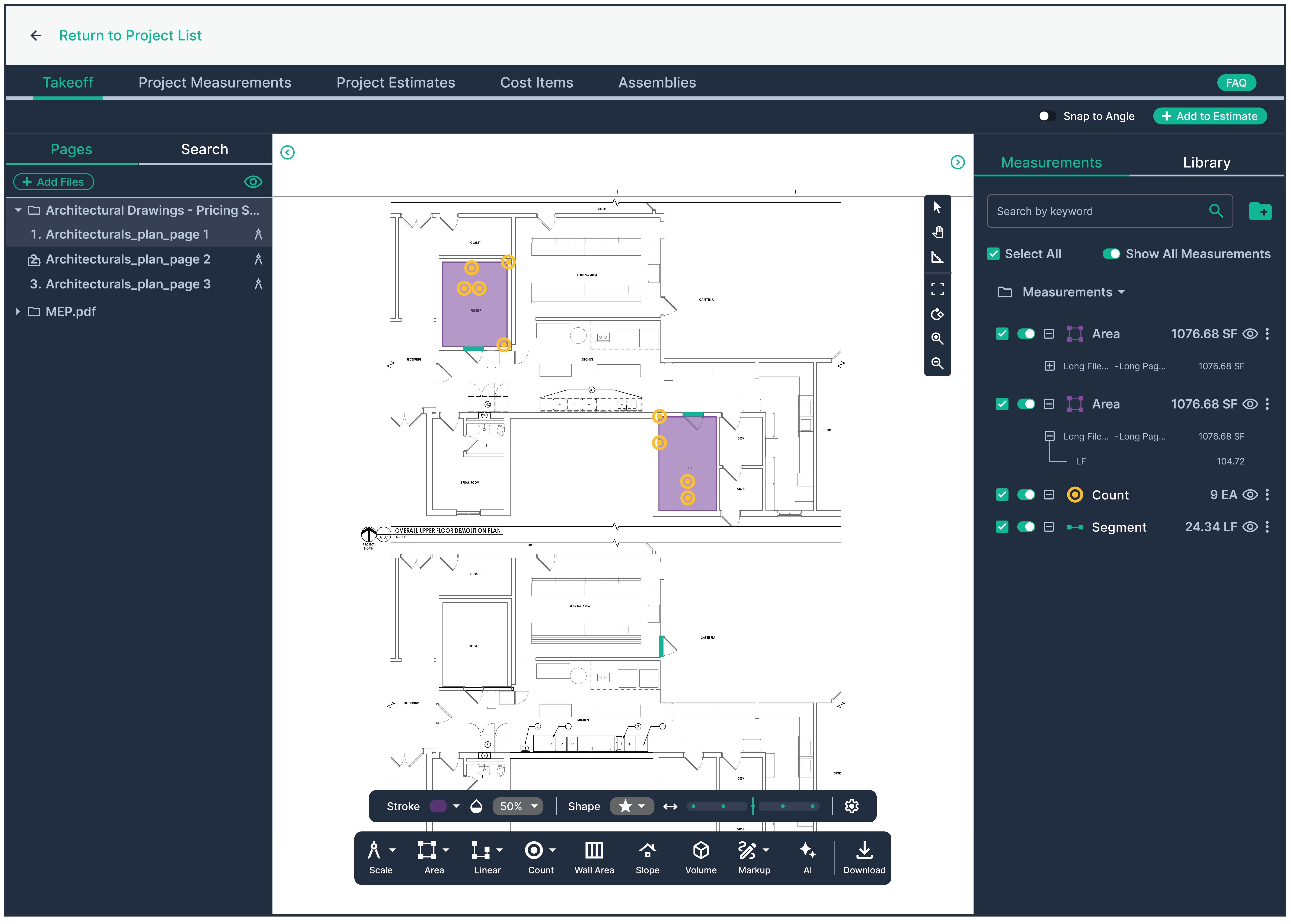 screenshot of PlanHub