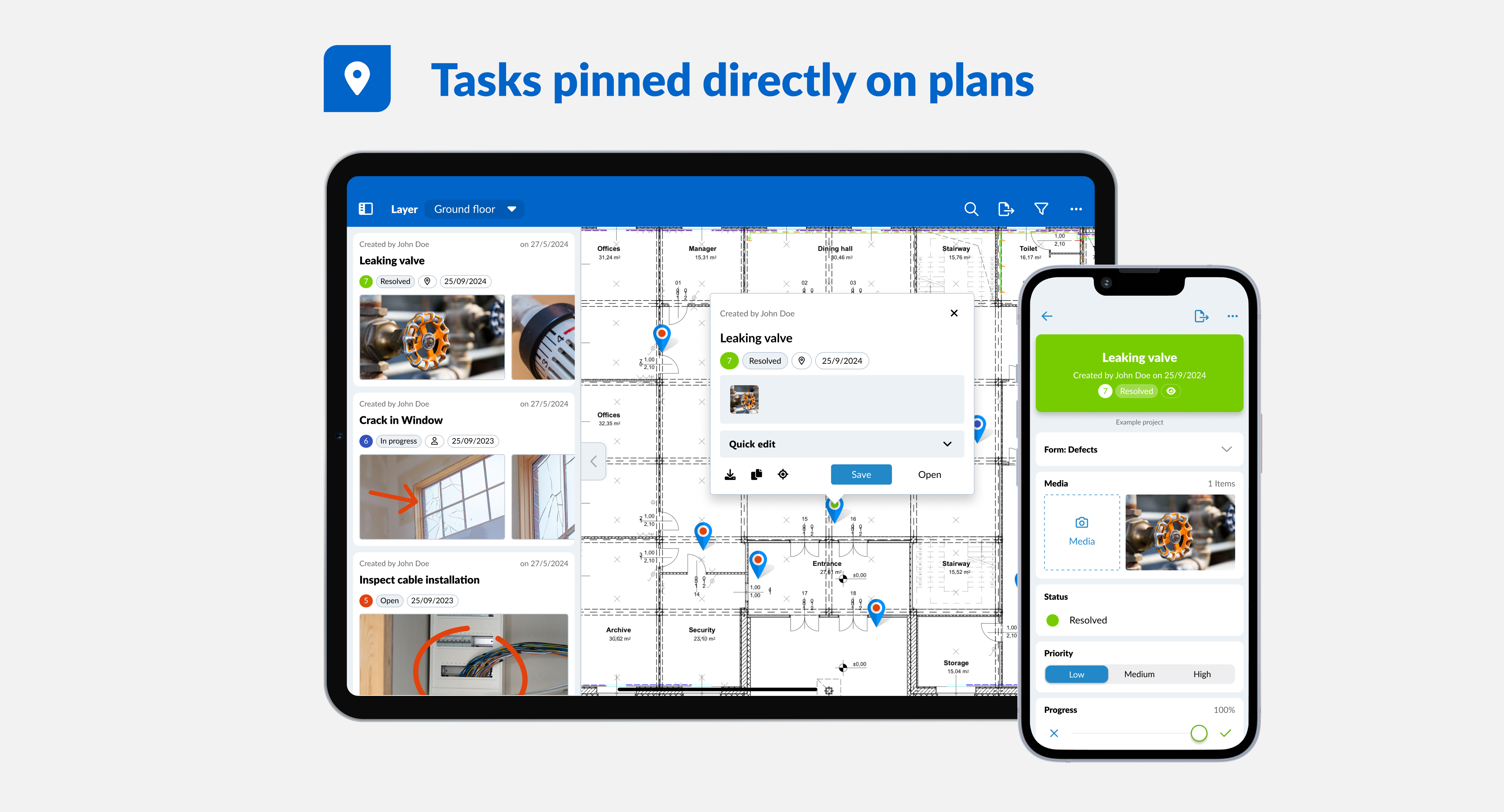 screenshot of PlanRadar