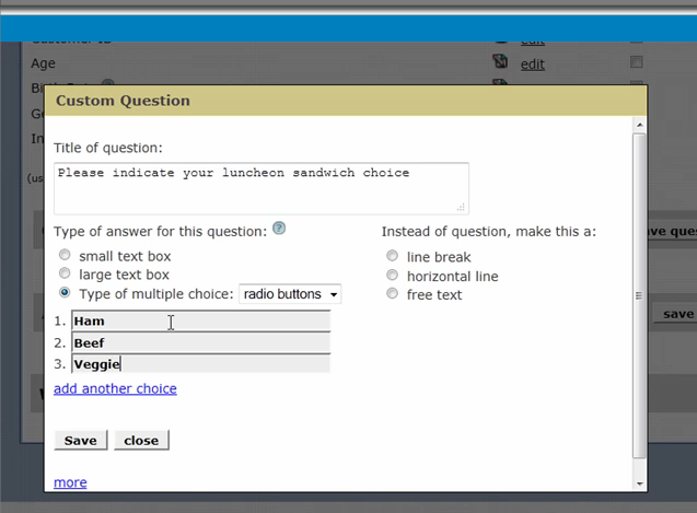 screenshot of PlanetReg