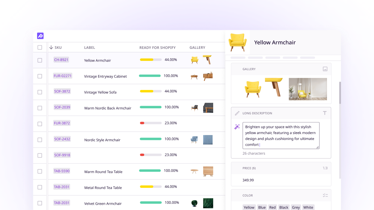 screenshot of Plytix