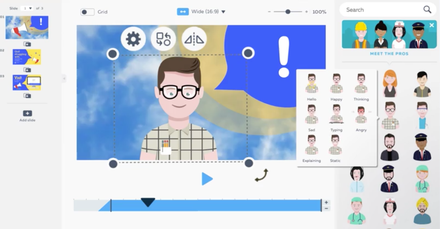 screenshot of PowToon