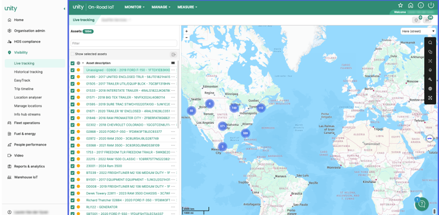 screenshot of Powerfleet