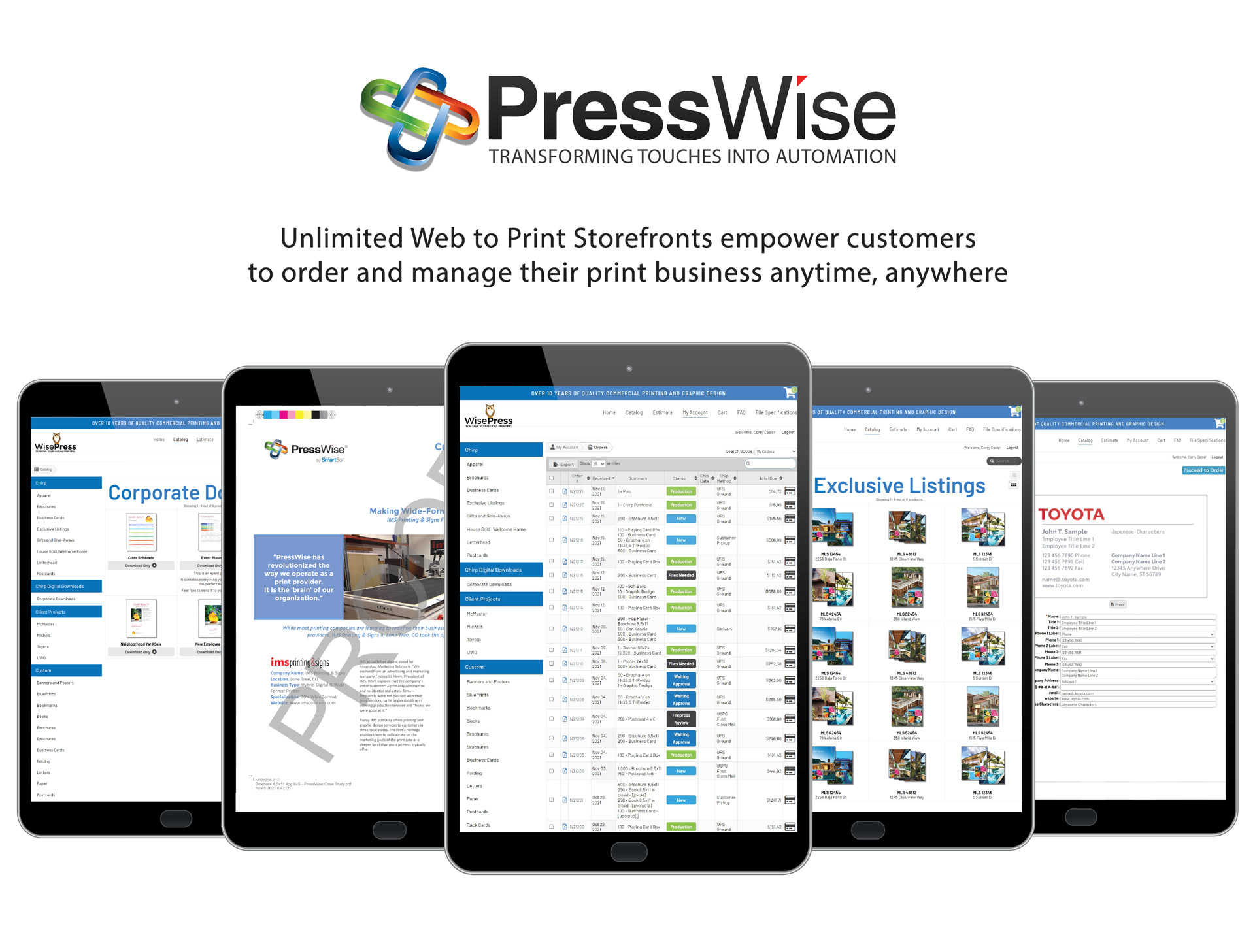 screenshot of PressWise