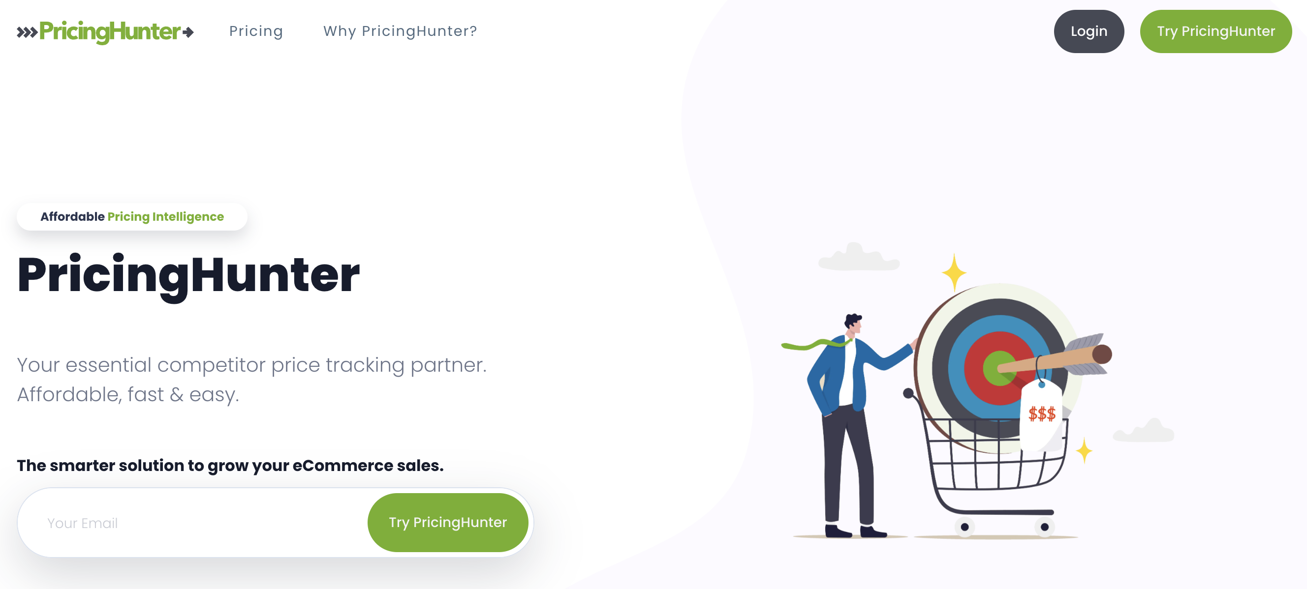 screenshot of PricingHunter