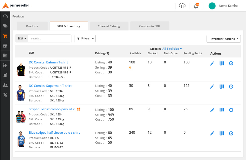 screenshot of Primaseller