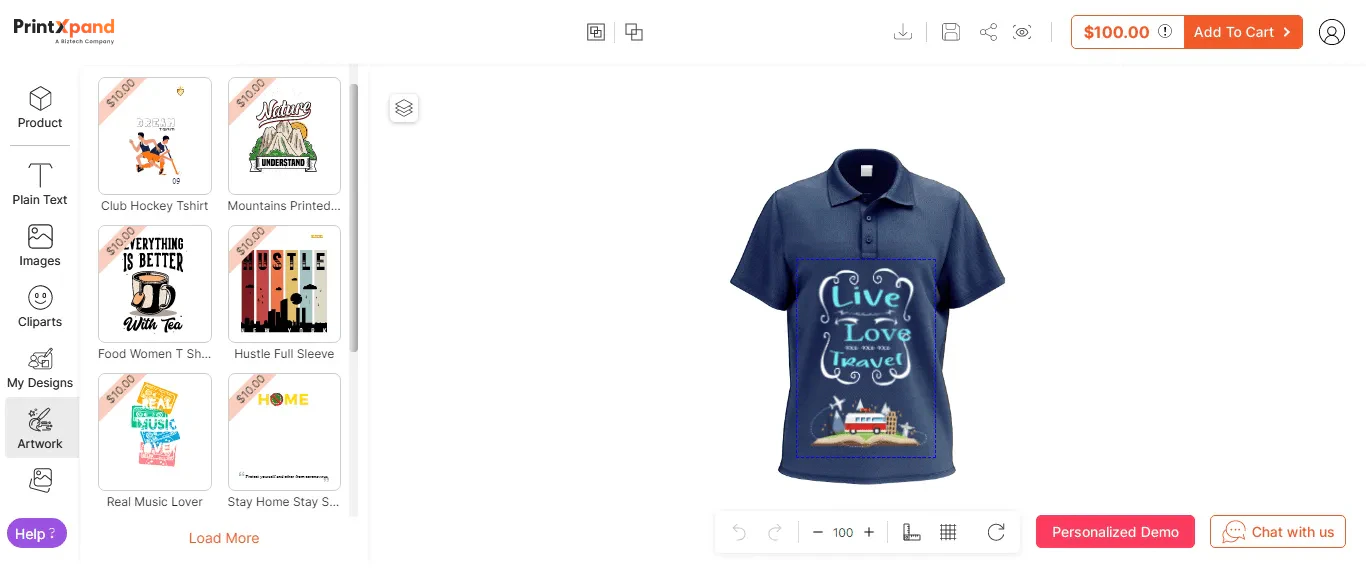 screenshot of PrintXpand