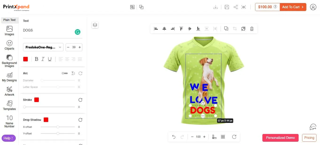 screenshot of PrintXpand