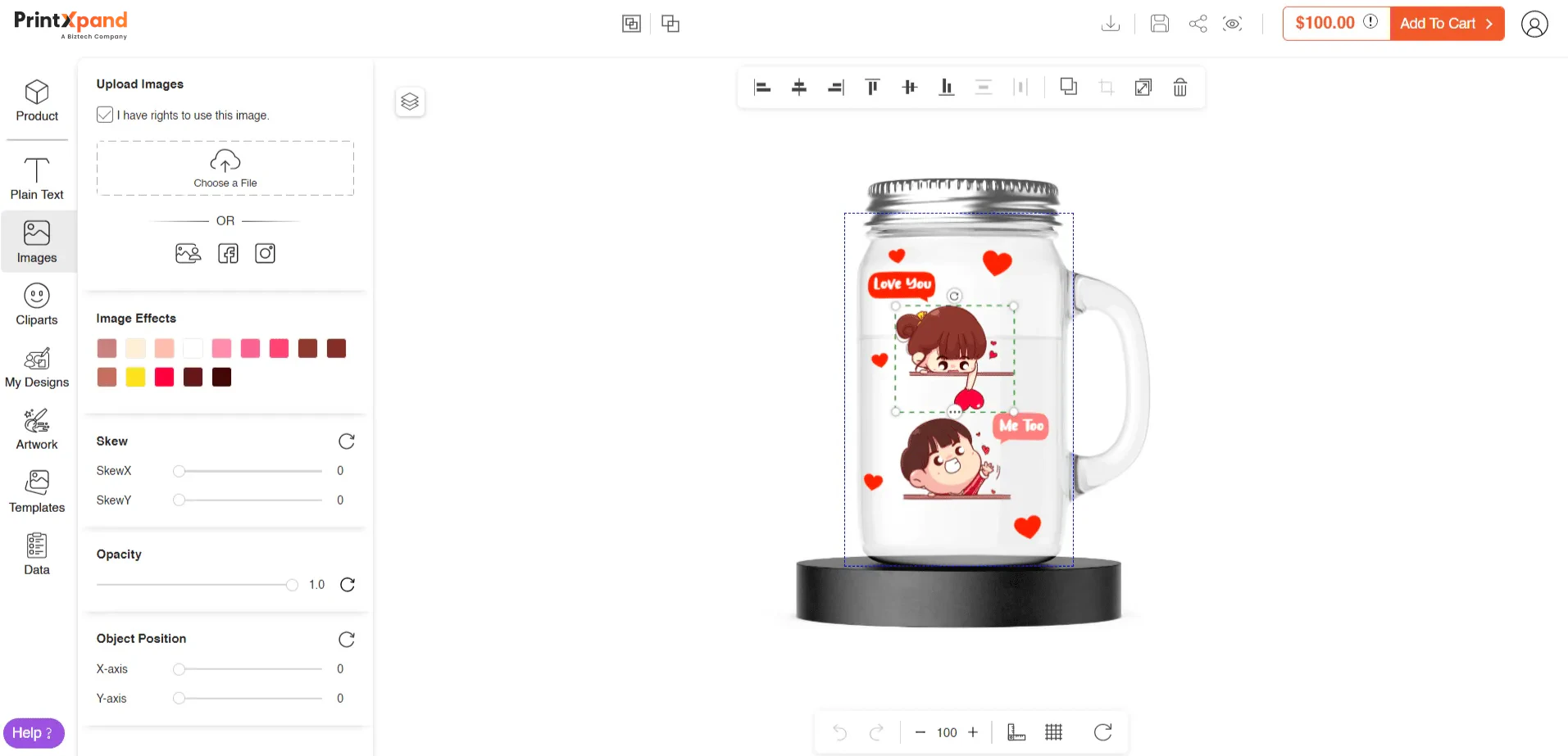 screenshot of PrintXpand