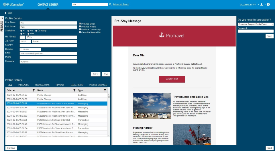 screenshot of ProCampaign