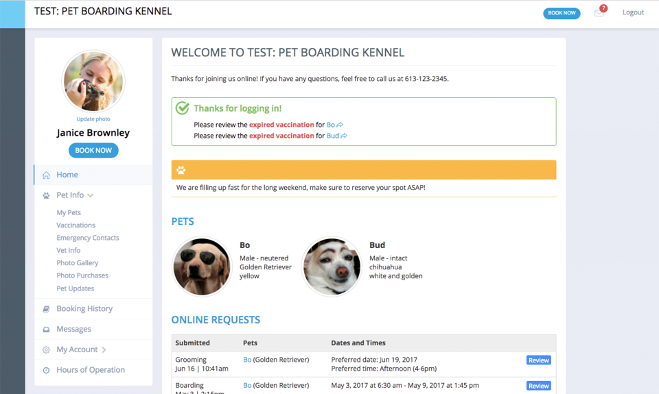 screenshot of ProPet