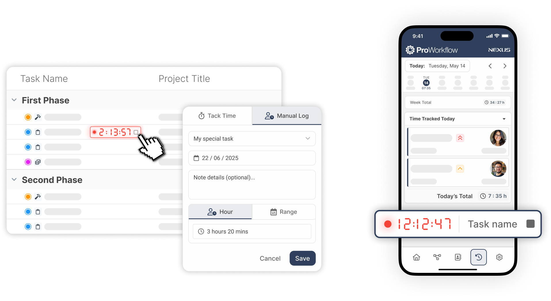 screenshot of ProWorkflow