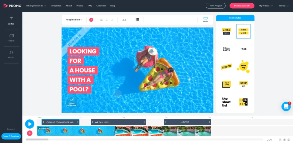 screenshot of Promo.com