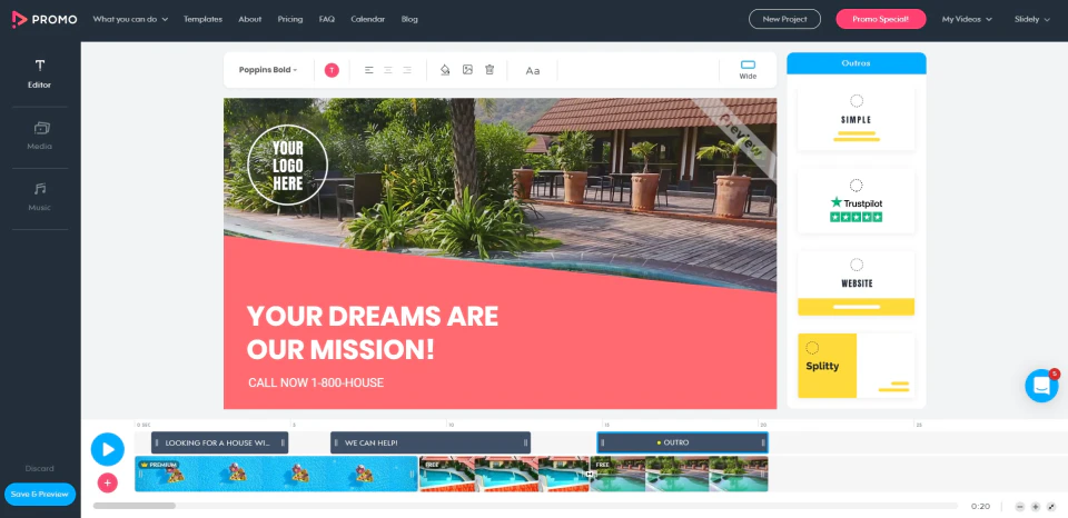 screenshot of Promo.com