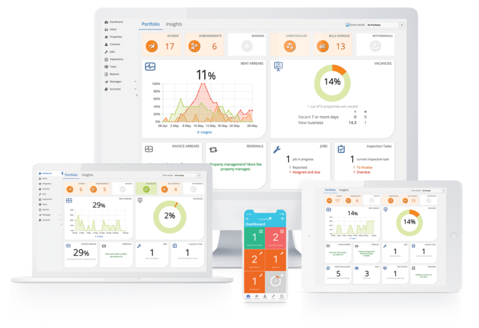 screenshot of PropertyMe