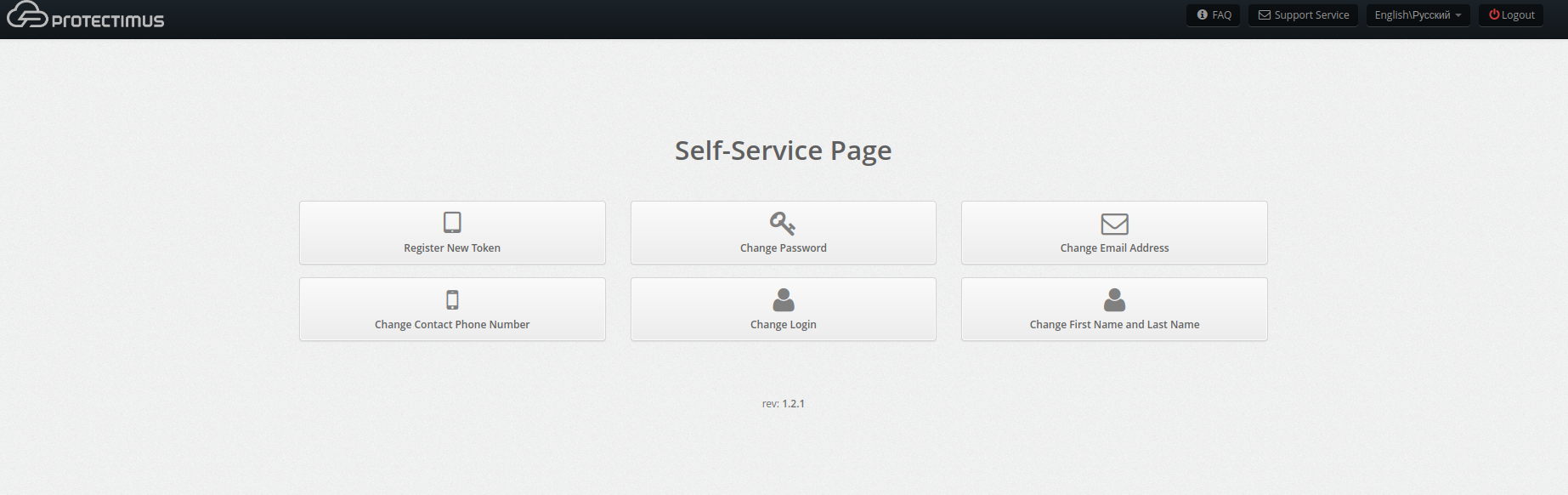 screenshot of Protectimus