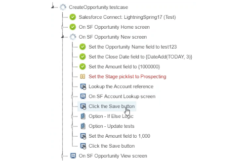screenshot of Provar
