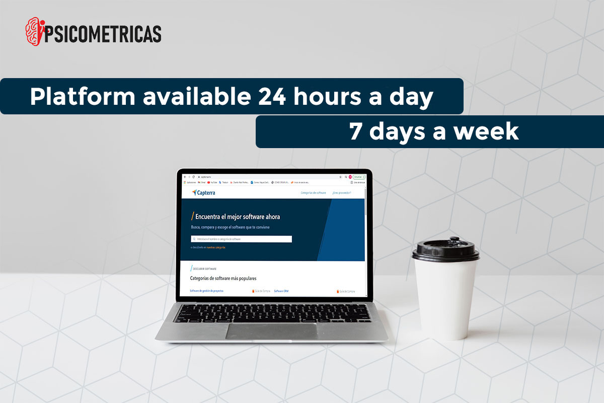 screenshot of Psicometricas