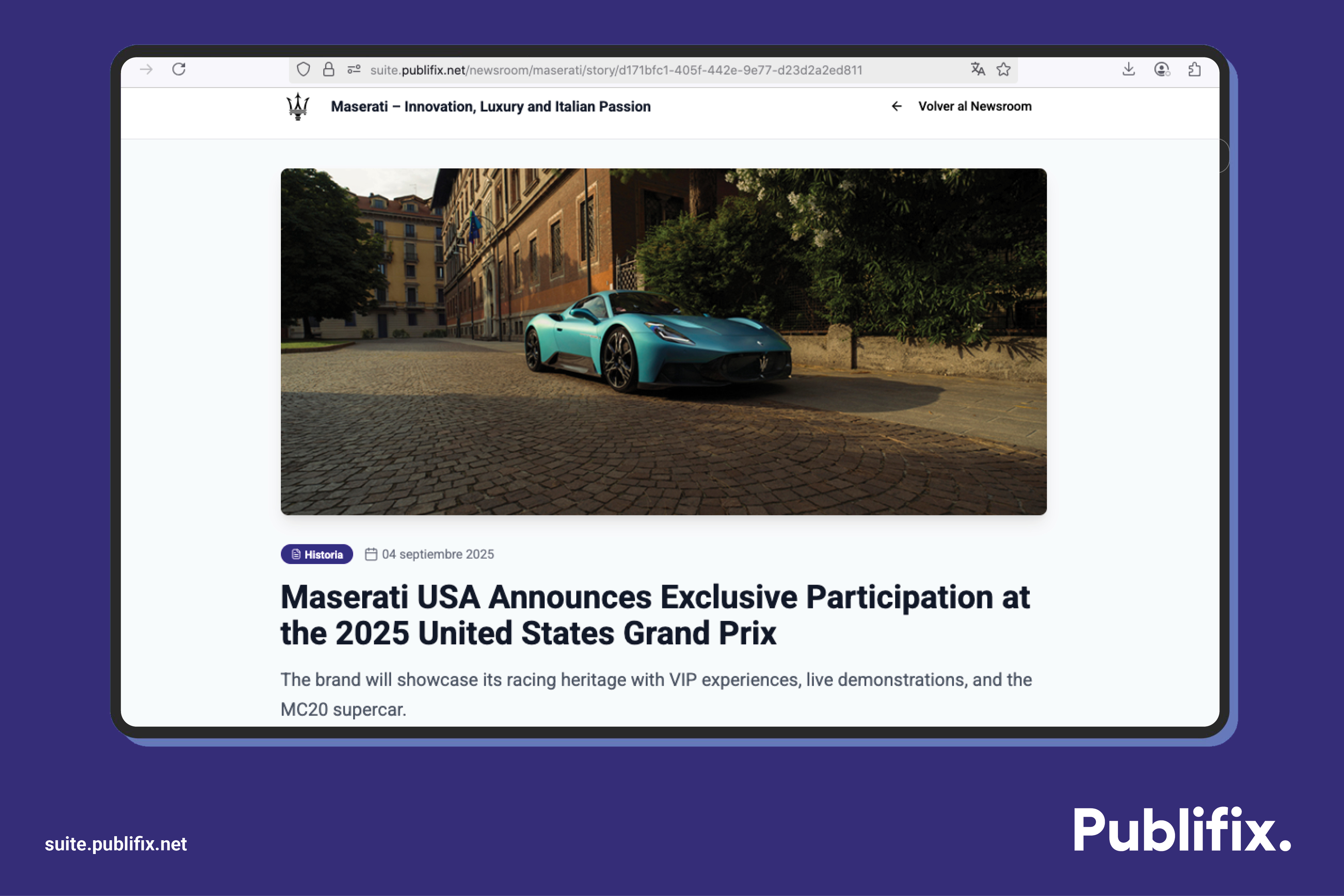 screenshot of Publifix