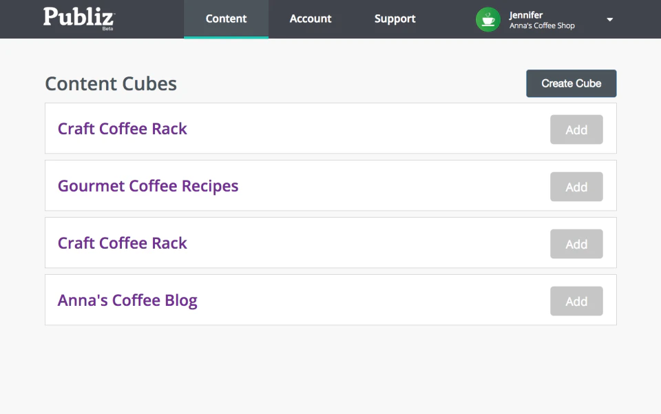 screenshot of Publiz