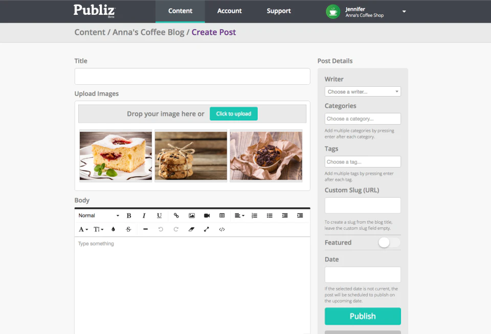 screenshot of Publiz