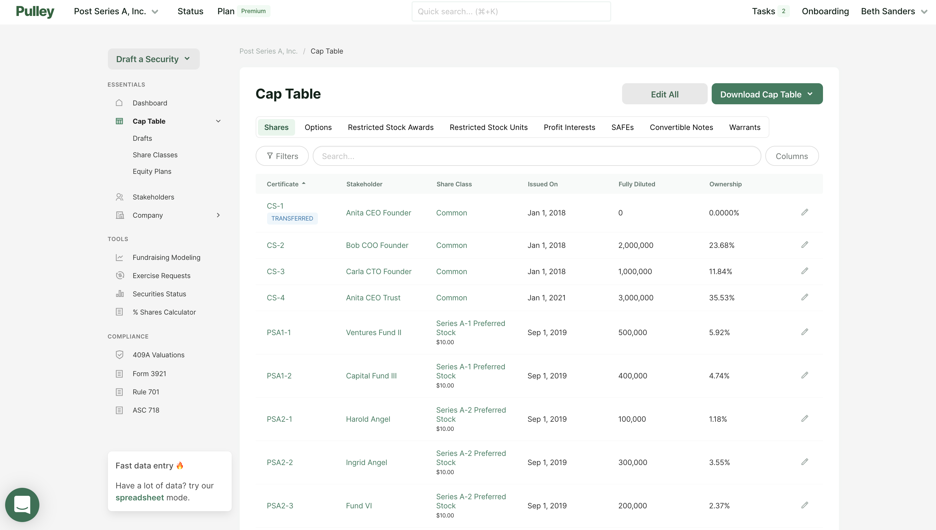 screenshot of Pulley