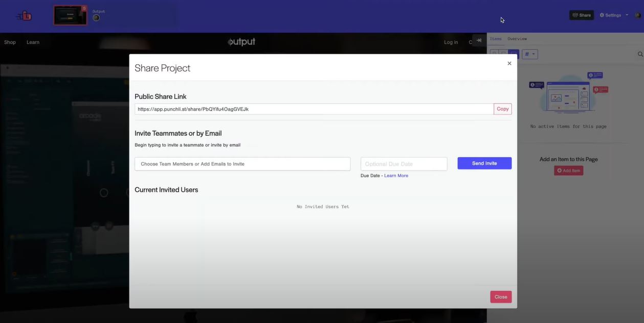 screenshot of Punchlist
