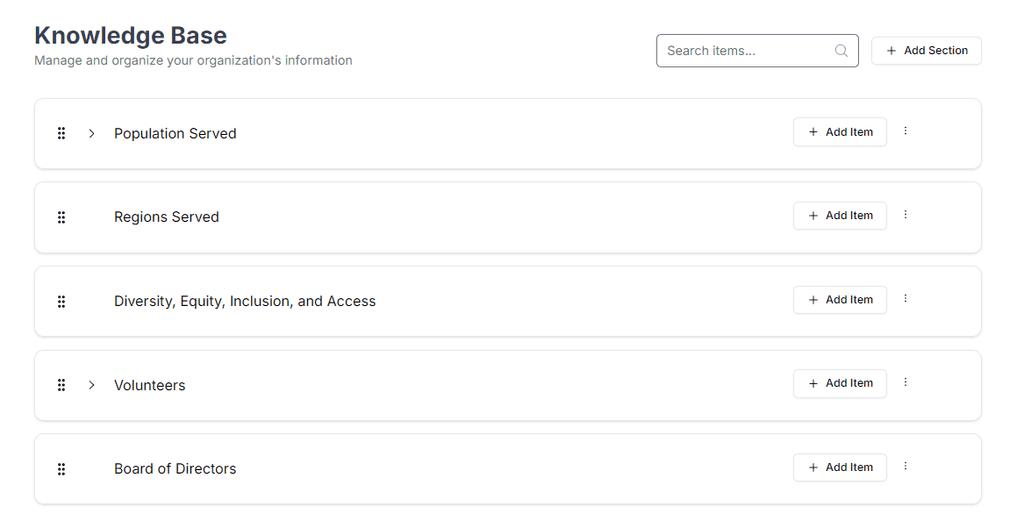 screenshot of PureGrant