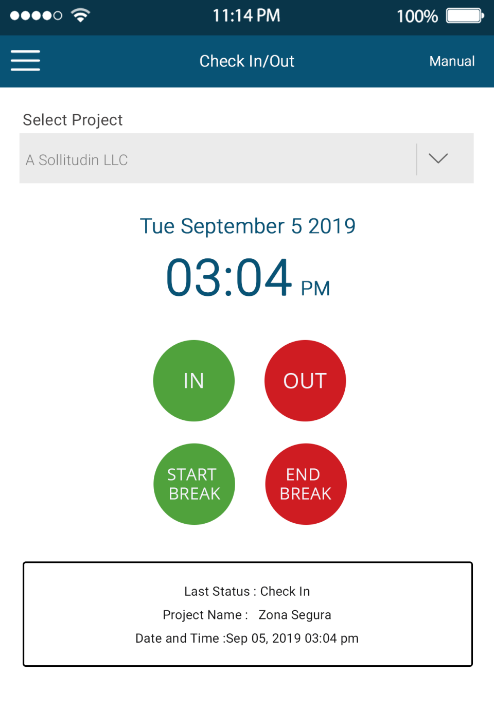 screenshot of PurelyTracking