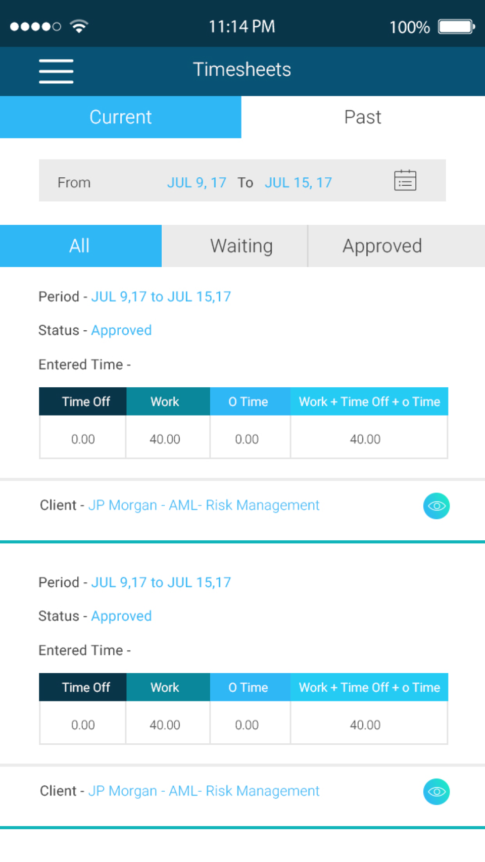 screenshot of PurelyTracking