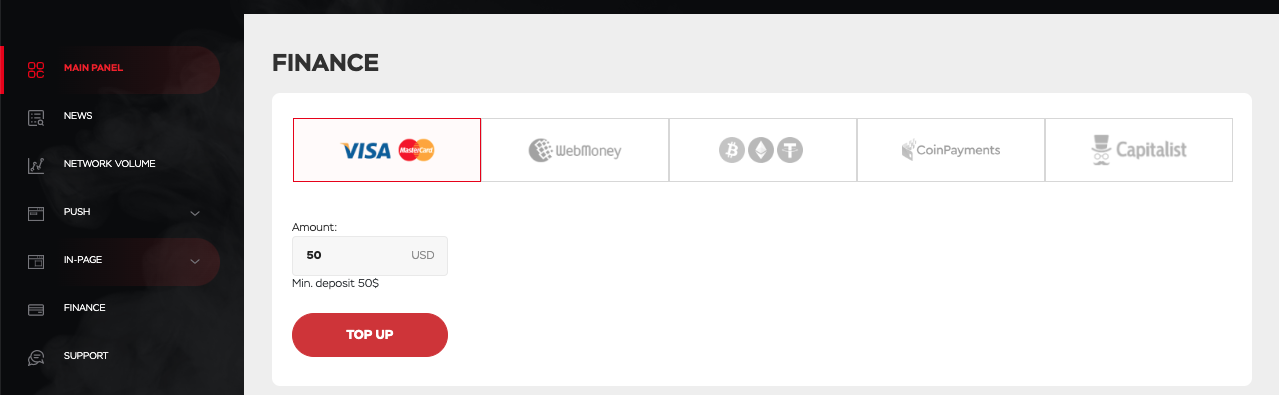 screenshot of Push.House