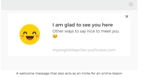 screenshot of PushCrew