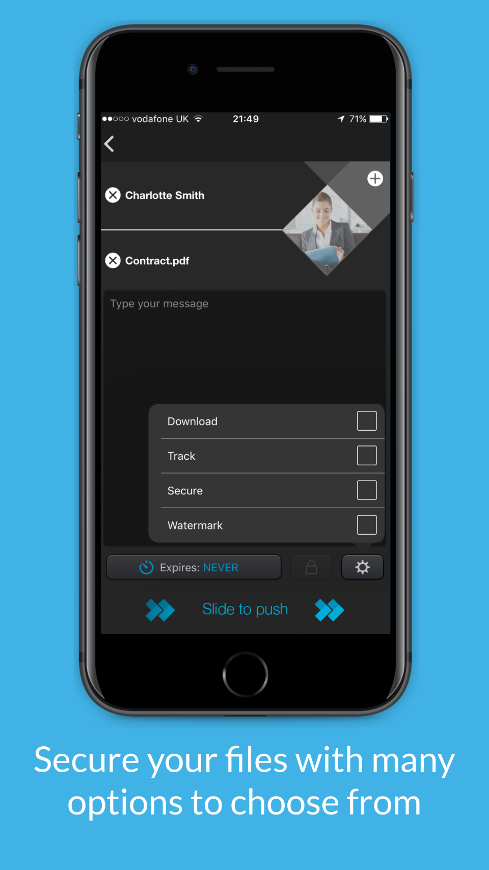 screenshot of Pushfor