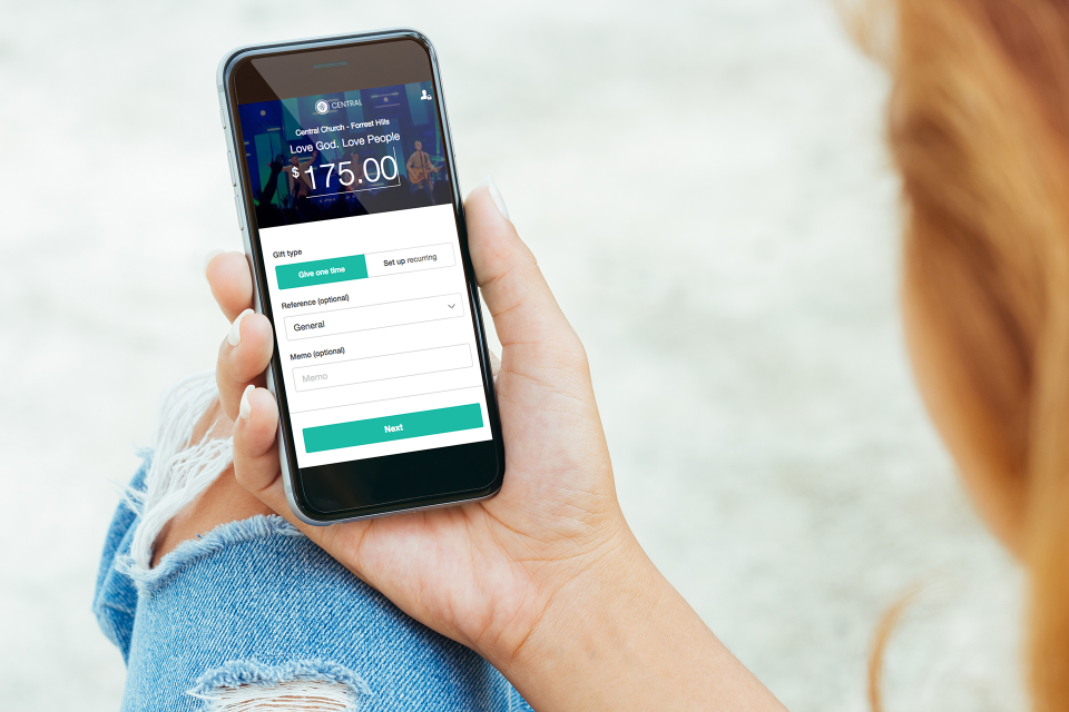 screenshot of Pushpay