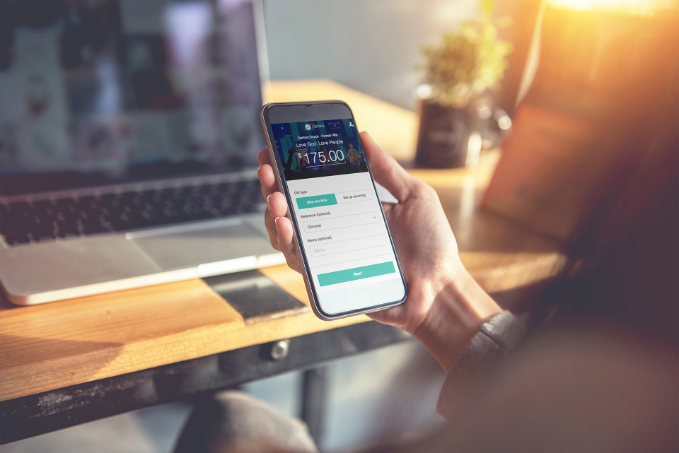 screenshot of Pushpay