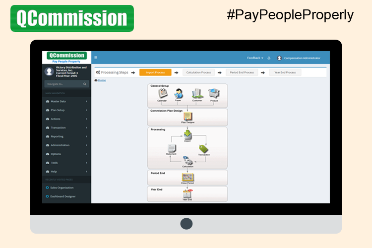 screenshot of QCommission
