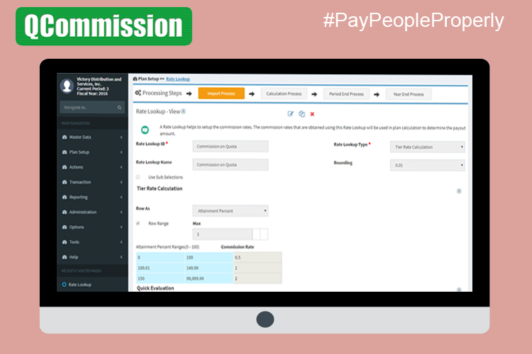 screenshot of QCommission